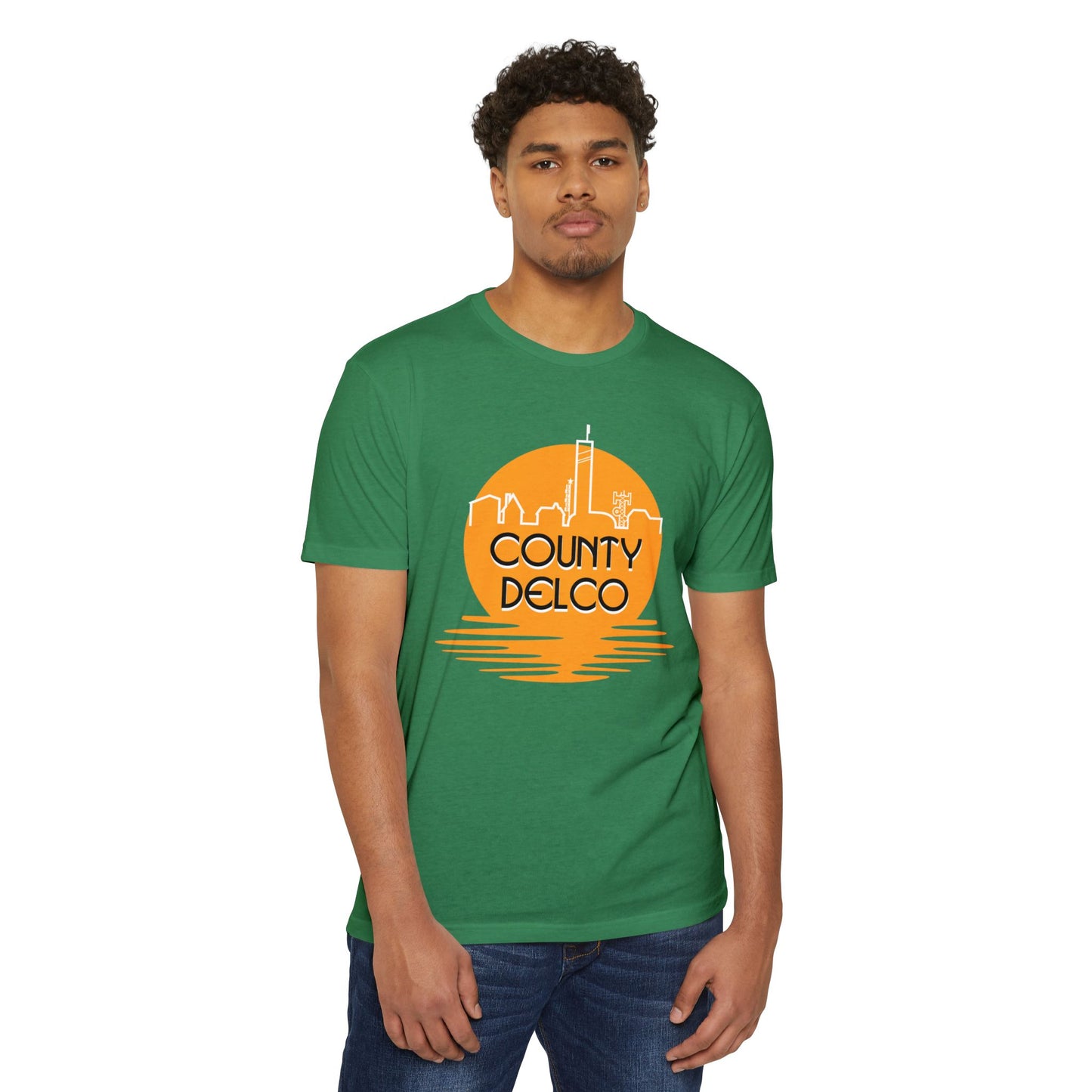 Sunset Skyline Delco CVC T-shirt