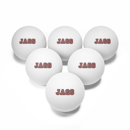 Garnet Valley Jags Ping Pong Balls, 6 pcs
