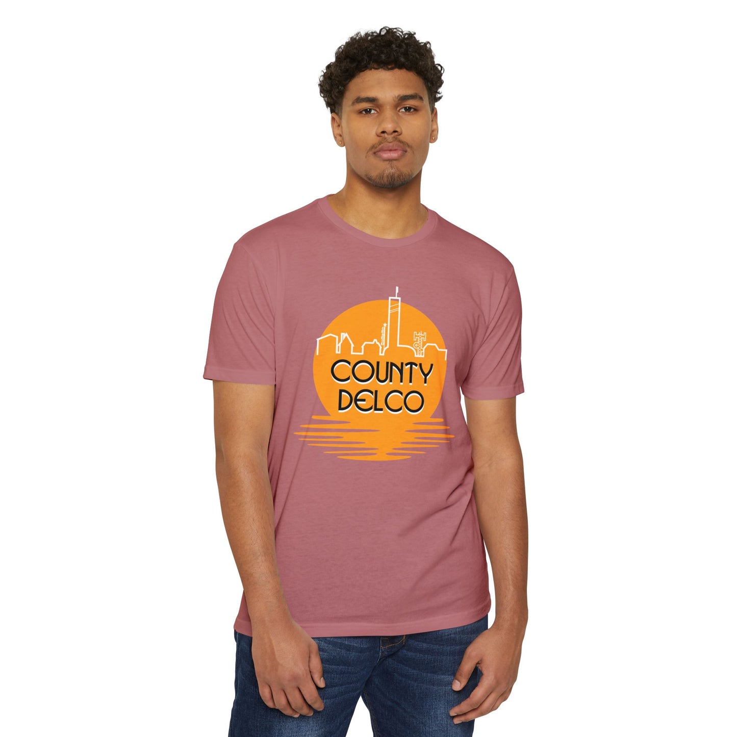 Sunset Skyline Delco CVC T-shirt