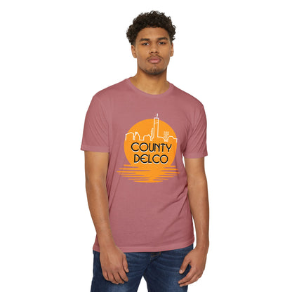 Sunset Skyline Delco CVC T-shirt